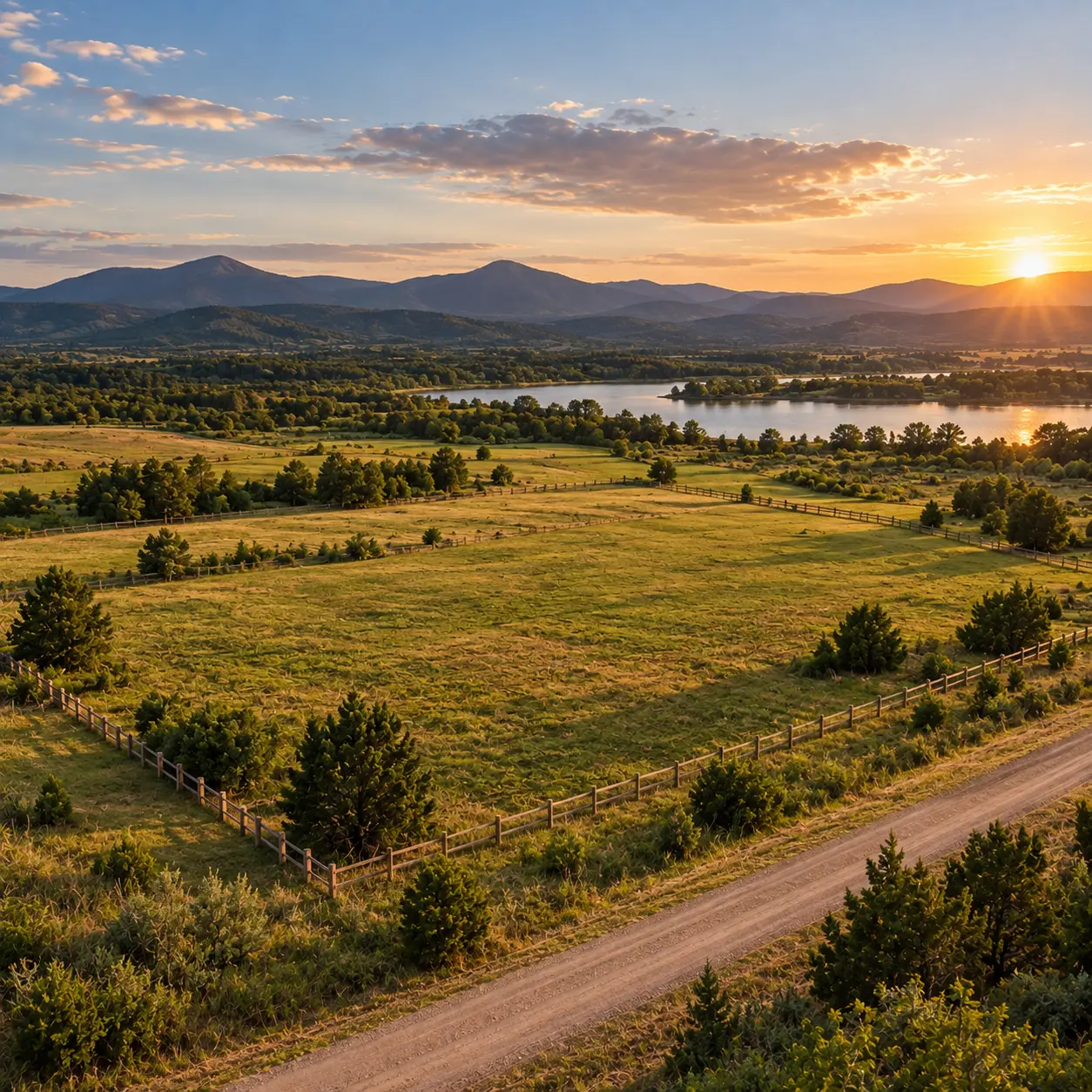 Vacant rural land with road access and open acreage, representing different online listing options available to owners selling land without an agent in 2026.