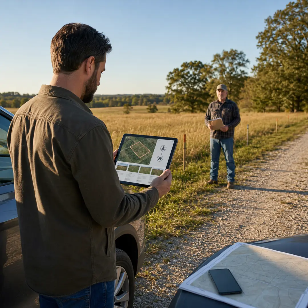 Find owner financed land listings on land marketplaces that filter for seller financing, so you buy directly from the owner with no bank approval or credit check.